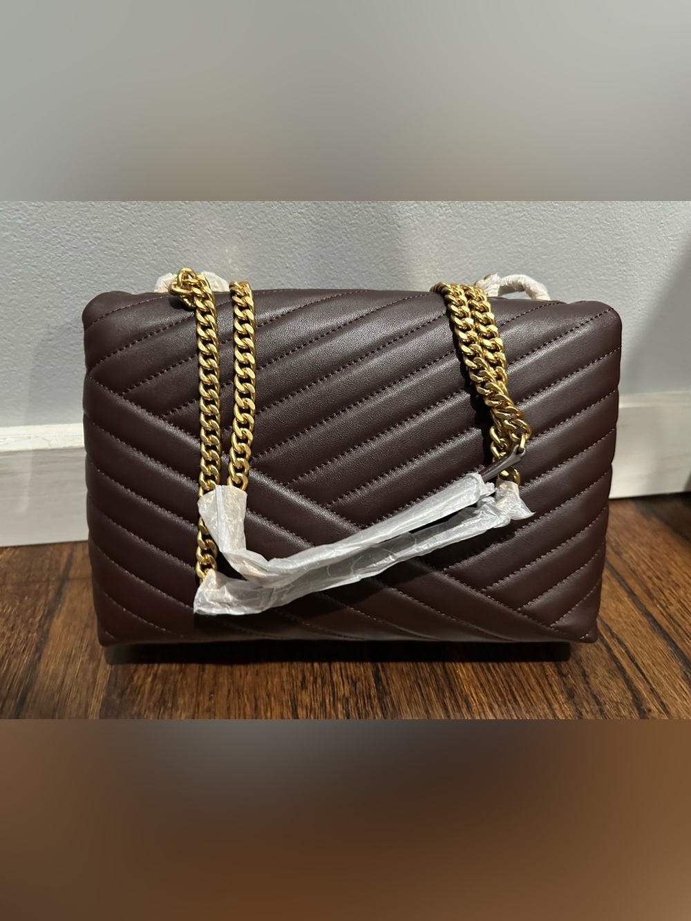 Tory Burch Kira Chevron Convertible Shoulder Bag - limited color Tempranillo - Picture 5 of 16